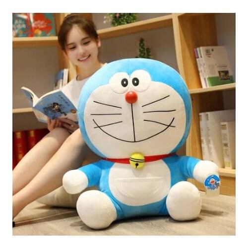 HOT new 2021 Doraemon A blue fat doll doll jingle cat plush toy robot cat pillow doll home decoration