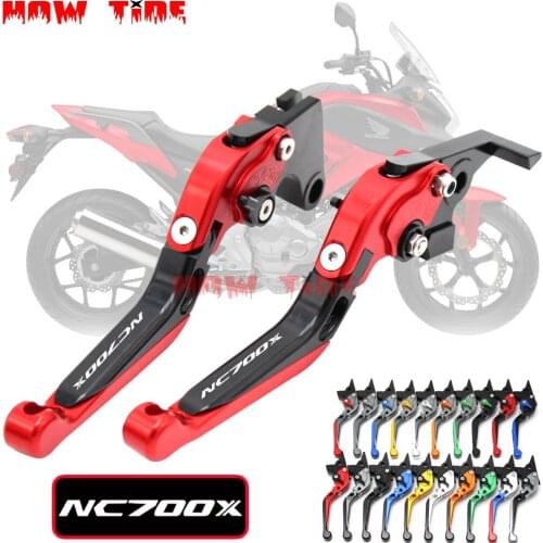 Laser Logo (NC700X)CNC Folding Extendable Motorcycle Brake Clutch Levers For Honda NC700 X NC700X NC 700X NC 700 X 2012-2013