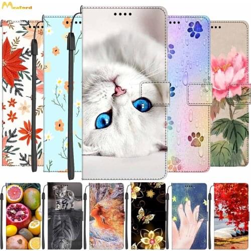 Butterfly Cute Leather Phone Case For Moto One Fusion Book Style Wallet Flip Case Etui For Motorola Moto One Fusion Plus Cover
