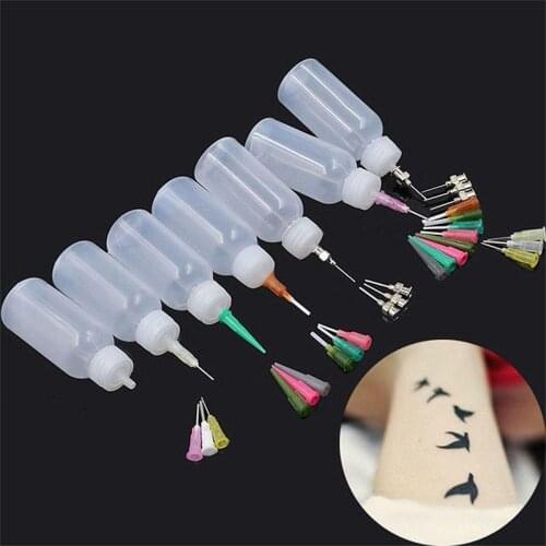 30ML Mehndi Henna Bottles Tattoo Painting Set JAC Bottle Henna Paste Nozzle Applicator Drawing Bottles Body Painting Accessories