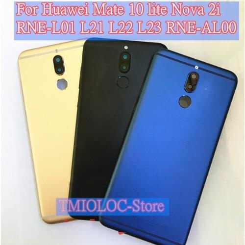 Orignal Rear Back Battery Door Case Metal Housing Cover For Huawei Mate 10 Lite Nova 2i RNE-L01 L21 L22 L23 RNE-AL00