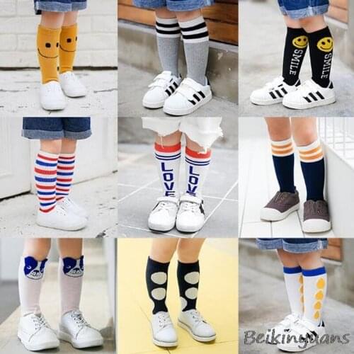 2020 autumn winter childrens socks cotton Kids boy girl socks three-dimensional cartoon striped sports Studdent shool socks