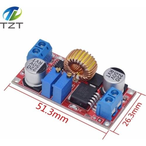 5A DC to DC CC CV Lithium Battery Step down Charging Board Led Power Converter Lithium Charger Step Down Module XL4015 RED