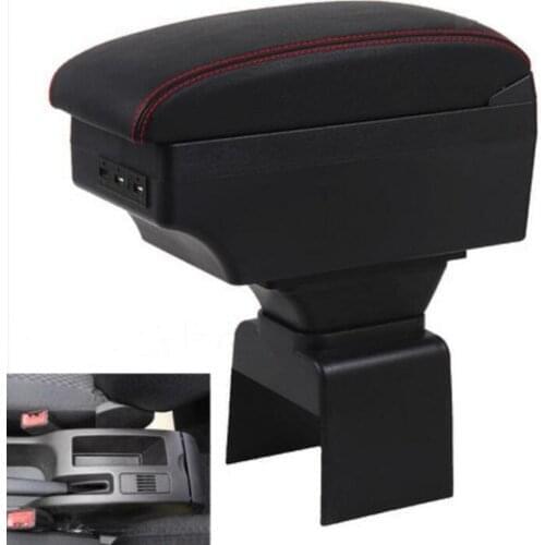 For Peugeot 307 armrest box central Store content box car-styling decoration accessory With cup holder USB