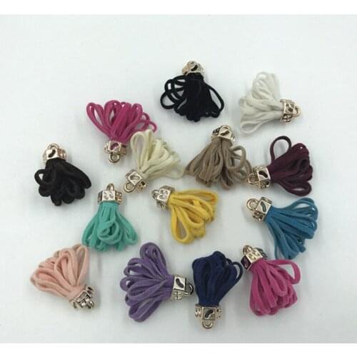 DIY 10pcs Suede tassels Key chain Pendant DIY jewelry Handicrafts accessories 3cm