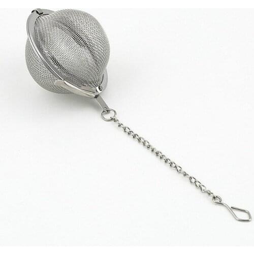 SUS 304 Sphere Locking Spice Tea Ball Strainer Round Tea Ball Filter Mesh Infusor Brew Hops Filter Screen Hop Filtering Brew Bag