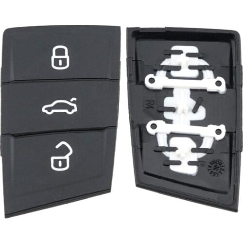3 Buttons Replacement Rubber Flip Car Key Pad Fob Fit for Golf 7 4 5 Mk4 6 Skoda Octavia Seat Leon Ibiza new