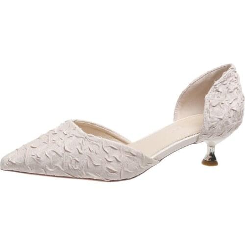 French Small High Heel Womens Shoes Stiletto Heel 2021 New Fashion Hundred Towers Hollow Stiletto Single Shoes Womens Shoes