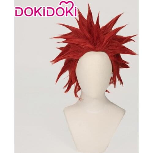 DokiDoki Anime Cosplay Wig My Hero Academia Cosplay Wig Kirishima Eijiro Wig Kirishima Eijiro Hair Boku No Hero Academia