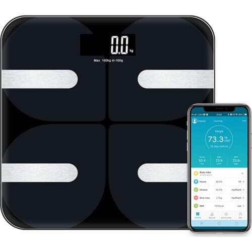 Weight Scale Smart Digital Scale Body Fat Weight Balance Bluetooth Floor Scale Connect APP Android IOS Electronic LCD Bathroom