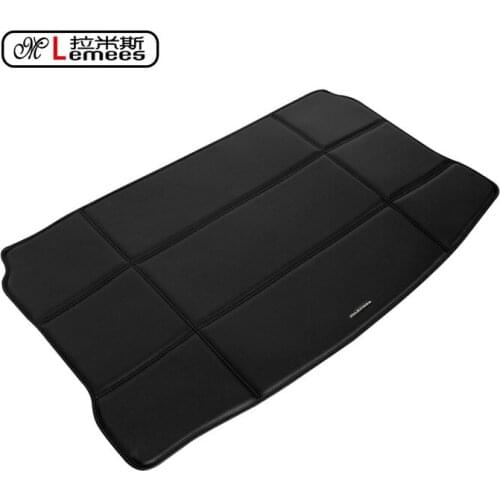 Leather PU Wateproof Non Slip Car Trunk Mats for MINI Cooper Special Rear Carpets In High Class PU Leather