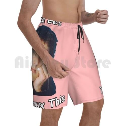 Funny Gotta Get Theroux ( Through ) This Beach Shorts Men Beach Pants Swimwear Louis Theroux Funny Young