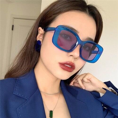 2021 Luxury Designer Square Sunglasses Women Men Classic Graident Mirrors Sun Glasses Vintage Outdoor Lunette De Soleil Femme UV