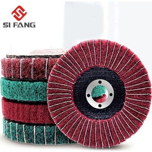 5 inch Nylon Fiber Flap Polishing Wheel Non-woven Grinding Disc For Angle Grinder For Metal Buffing 125mmX23mm