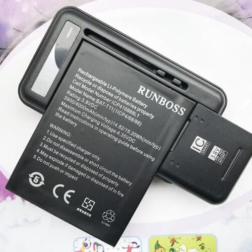 4000mAh BAT-T11 Battery For Acer Liquid T03 T04 Z630 Z630S Cell Phone Batteries With LED Desktop Charger