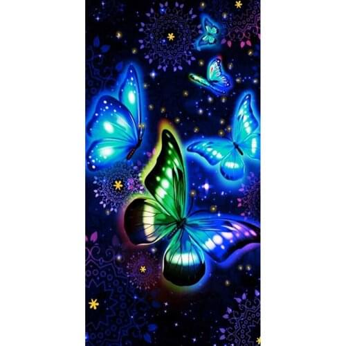 DIY 5D Diamond Painting Animals Butterfly Cross Stitch Kit Full Drill Square Embroidery Mosaic Art Picture of Rhinestones Decor