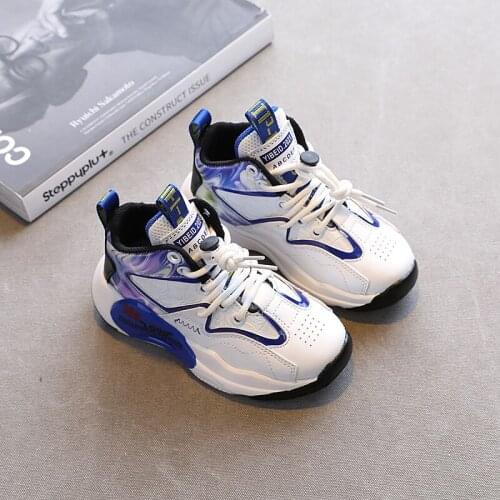 Basketball Children Shoes For Boys Sneakers Kids Casual Shoes Girls Sneakers Sport Leather Lace-up School Footwear Trainers 2021