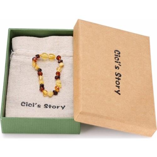 Baltic Amber Bracelet for Adult (Multicolor) - 2 Sizes