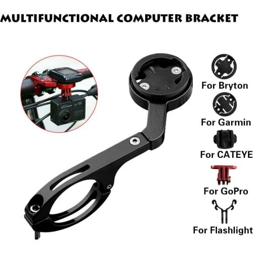 Bike Computer Holder Bicycle Handleabr Extension Speedometer Mount Bracket Cycling Stopwatch Base for Garmin Bryton