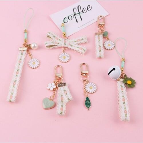 Daisy keyring Earphone Accessories Pendants keychain Lace Keychain for apple AirPods Pro AirPods 2 huawei freebuds 3i xaiomi