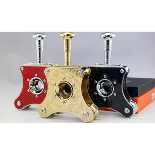 JIFENG Metal Carbon Fiber Cigar Cigarette Tobacco Cutter Table Desktop Tobacco Guillotine Mens Smoking Tool For Cohiba