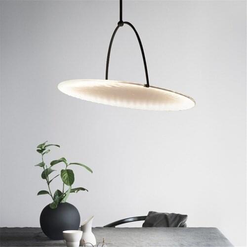 Nordic Minimalist restaurant UFO Round LED Pendant Lights Modern living dining room bar coffee shop decor Adjustable Hanglamp