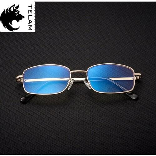Progressive Multifocal Reading Glasses Men Anti Blue Light Alloy Near Far Sight Spectacles Hyperopia Diopter +100+150+200+250