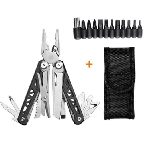 EDC Multitool Plier Cable Wire Cutter Multifunctional Multi Tools Outdoor Camping Folding Knife Pliers Camping Hardness HRC78K
