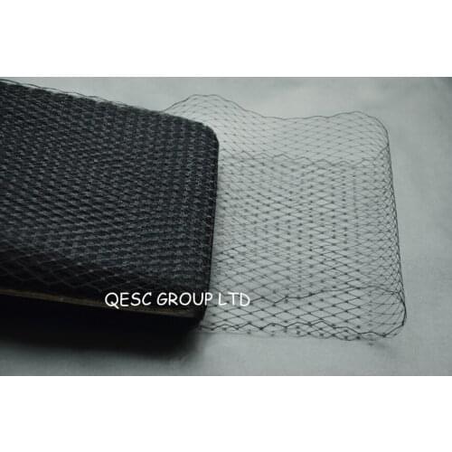 NEW Wholesale Best quality! 9'' birdcage veiling material for millinery,50 yards/lot.black color.FREE SHIPPING