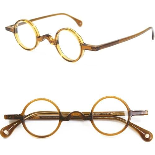 2020 New High Quality Hand Made Vintage Small Round 34mm Reading Glasses For Women Men 0.5 +1 +1.25 +1.5 +1.75 +2.5 +3 +4 +5+6