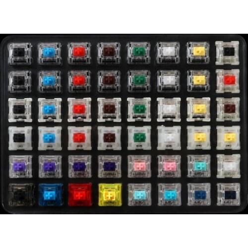 Gateron Switch Tester Experience Silent Yellow Tiffany Zeal purple Switch Mechanical Keyboard Switch