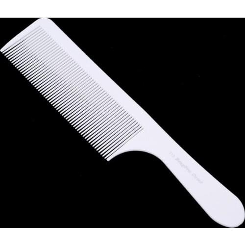 1 PC Professional White Resin Cutting Comb Heat Resistant Salon Hair Trimmer Brushes Plastic Pin Tail Antistatic Comb
