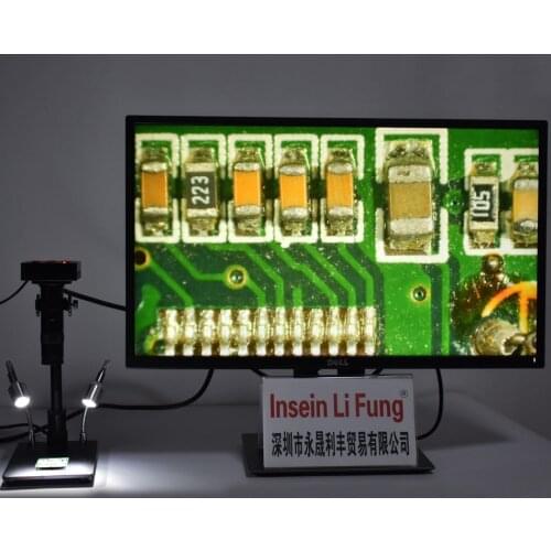 36MP 1080P 60FPS HDMI USB Industry Digital Video Microscope Camera 10X-200X Zoom C Mount Lens Motherboard Detection