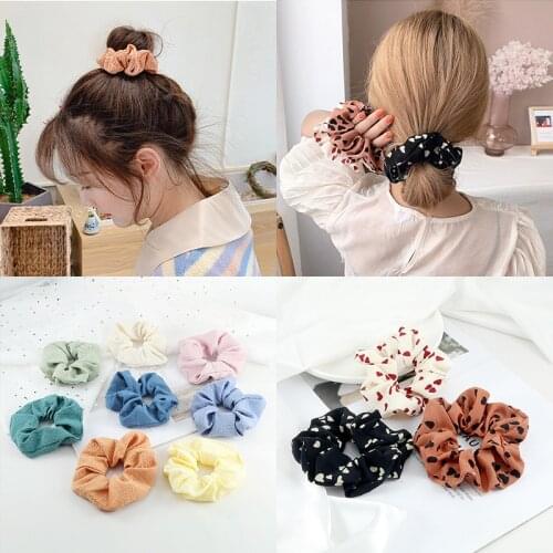 61 Styles Women Girls Satin Scrunchie Candy Color Hair Ties Rope Elastic Fashion Hair Bands Vintage Simple Hair Accessories Gift