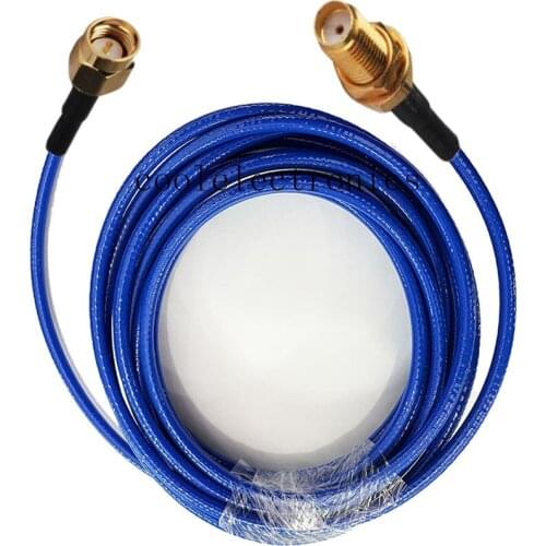 Blue Soft RG142 SMA Male to SMA female Jack RF Crimp Coax Pigtail Connector Cable 10/15/20/30/50CM 1/2/3/5/10M