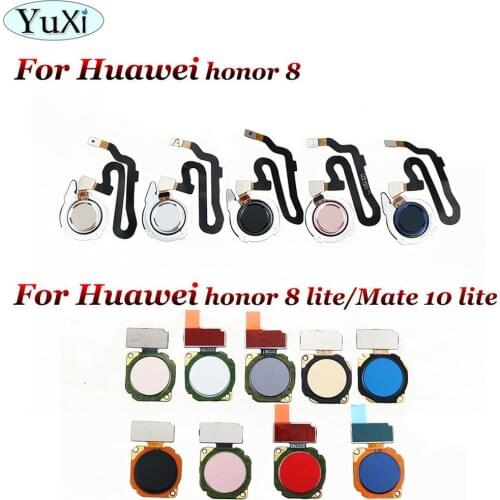 YuXi Fingerprint Scanner For Huawei Honor 8 / honor 8 lite / Mate 10 lite Touch Sensor ID Home Button Return Assembly Flex Cable