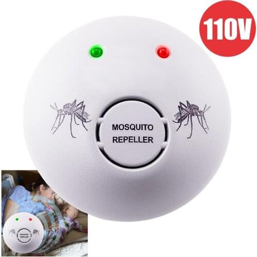 110V Ultrasonic Mosquito Repeller, Plug-in Electronic Non Toxic Repellent, Pet & Kids Safe, Anti Insects Indoor Home Control