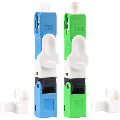 UNIKIT Free Shipping 100PCS/Lot FTTH ESC250D SC APC/UPC Single-Mode Fiber Optic New Model Optic Fast Connector