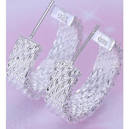 5.5M ersonality Super Big Circles Hoop Earrings For Women Fashion 925 Silver colorJewelry Bijoux Trendy Statement Earrings #10