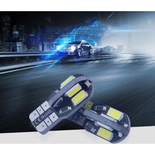1 Pair Car Light T10 LED White Width Lamp Canbus 5730 8SMD12V Car LED Bulb Side Wedge Light