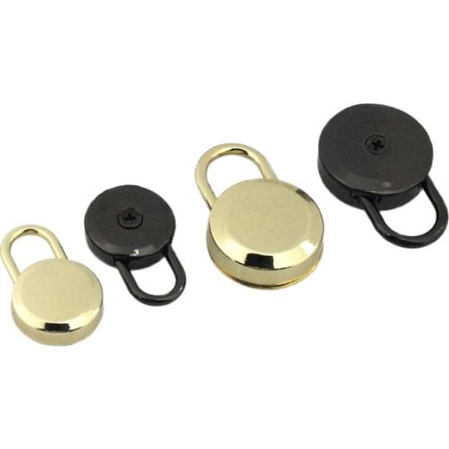 1pcs Fashion Metal Spring Lock Bag Decoration Mini Padlock Suitcase Luggage Box Key Lock Without Key DIY Hardware Accessories