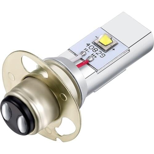 Zauleon 1pcs LED P30D Bulb APF Motorcycle Led Headlight 6-24V Non Polarity High Low Beam Fit Most Scooter Headlamp