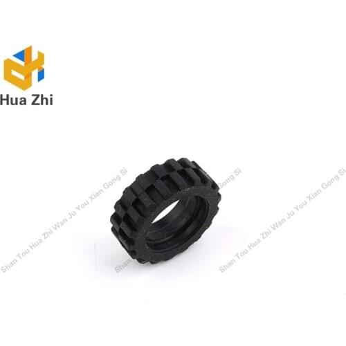 "Building Blocks Parts 92409 8PCS Tyre 17.5 x 6 with Shallow Staggered Treads and Middle Band LEGOING MOCS Education"