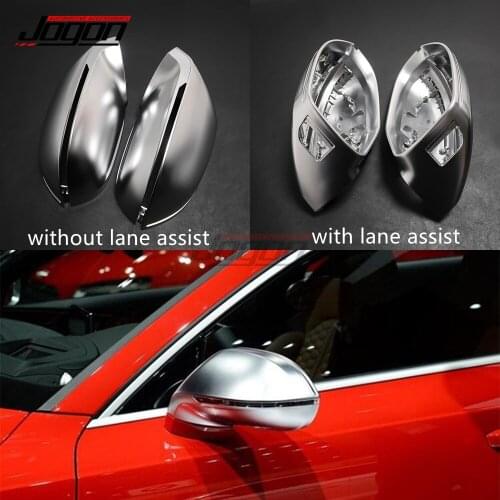 4pcs/set Silver Replace For AUDI A7 S7 RS7 4G8 2010 - 2017 Car Side Rear View Rearview Back Mirror Cover Accessories