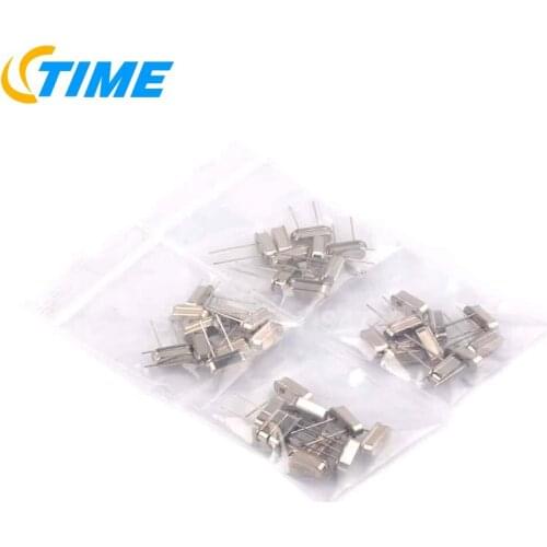 40PCS 4MHZ 8MHZ 12MHZ 20MHZ 4 kinds each 10pcs kit Quartz Crystal Package