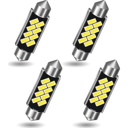 AGLINT 4PCS LED Festoon C5W 42mm LED 5630 Chipsets 8 SMD Interior Lighting for Doom Reading Map Trunk Bulb Xenon White 12V