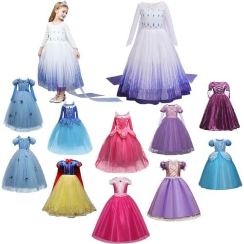 Children Cosplay Dresses For Girls Halloween Christmas Cosplay Princess Costume Children Fancy Clothing Carnival Party Dress Up