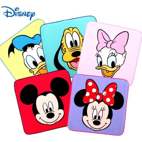 Disney Cartoons Kids Boys Girls Pure Cotton Handkerchief With Wonderful Pattern For Boy Girl Kids Gift 25x25cm 1pecs