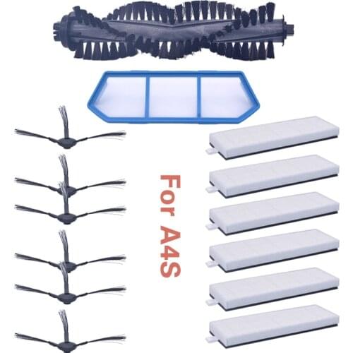 Filter main brush side brush kit for ILIFE A4 Chuwi ILIFE A4s A40 robotic vacuum cleaner replacement parts spare parts