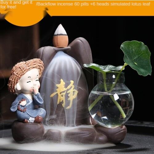 Porcelain Ceramic Incense Burner Holder Backflow Incense Or Incense Burner Buddhist Decoration Home Aromatherapy Gift